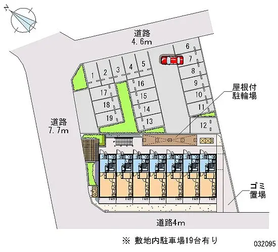 ★手数料０円★綾瀬市上土棚南３丁目　月極駐車場（LP）